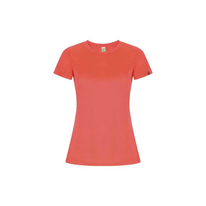 T-shirt sportiva personalizzata con logo a maniche corte da donna - cod. PR0428
