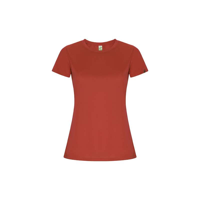 T-shirt sportiva personalizzata con logo a maniche corte da donna - cod. PR0428