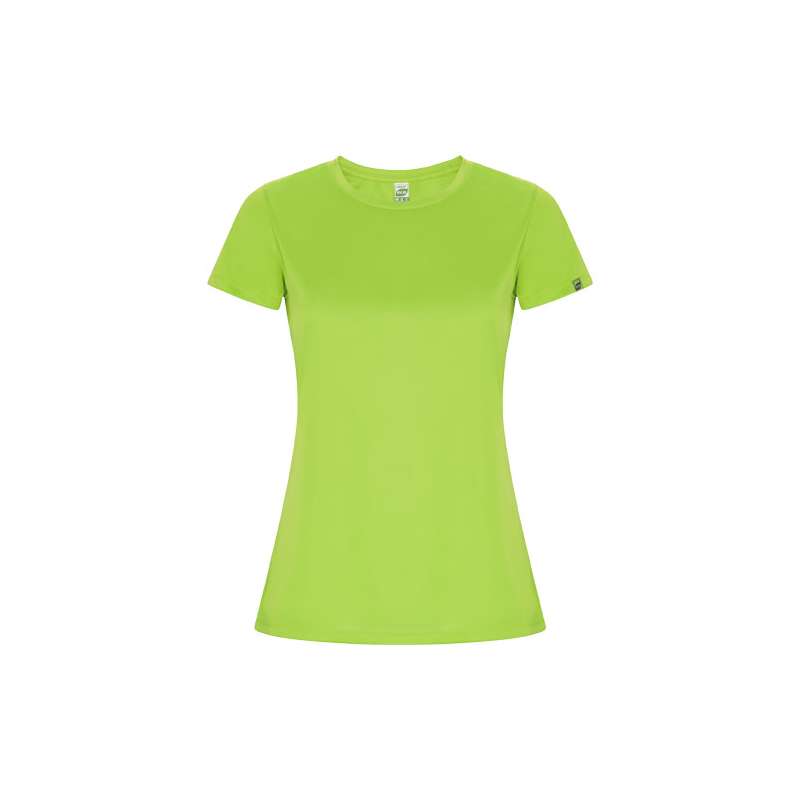 T-shirt sportiva personalizzata con logo a maniche corte da donna - cod. PR0428