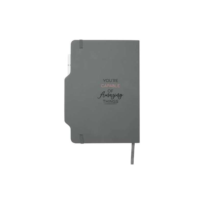 Blocco note formato A5 con copertina rigida e combinazione di penna e matita Nexus - cod. P107969