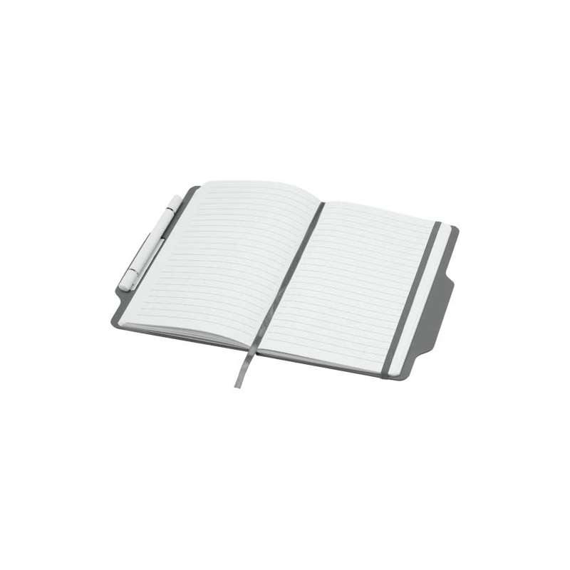 Blocco note formato A5 con copertina rigida e combinazione di penna e matita Nexus - cod. P107969