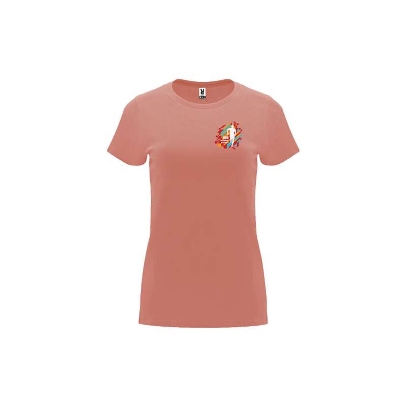 T-shirt a maniche corte da donna da serigrafare con scritte - cod. PR6683