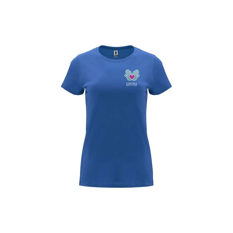 T-shirt a maniche corte da donna da serigrafare con scritte - cod. PR6683