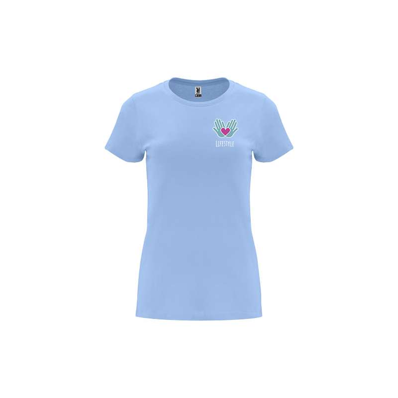 T-shirt a maniche corte da donna da serigrafare con scritte - cod. PR6683