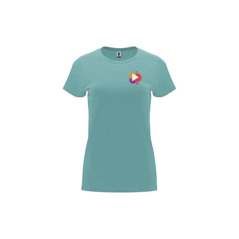 T-shirt a maniche corte da donna da serigrafare con scritte - cod. PR6683