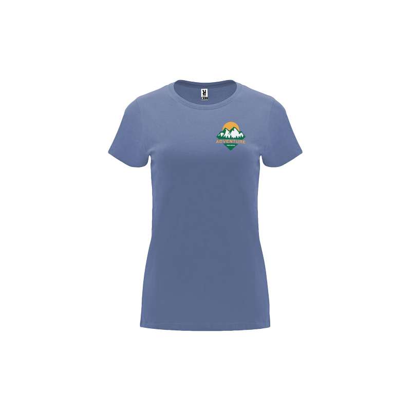 T-shirt a maniche corte da donna da serigrafare con scritte - cod. PR6683