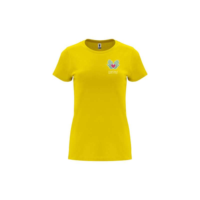 T-shirt a maniche corte da donna da serigrafare con scritte - cod. PR6683