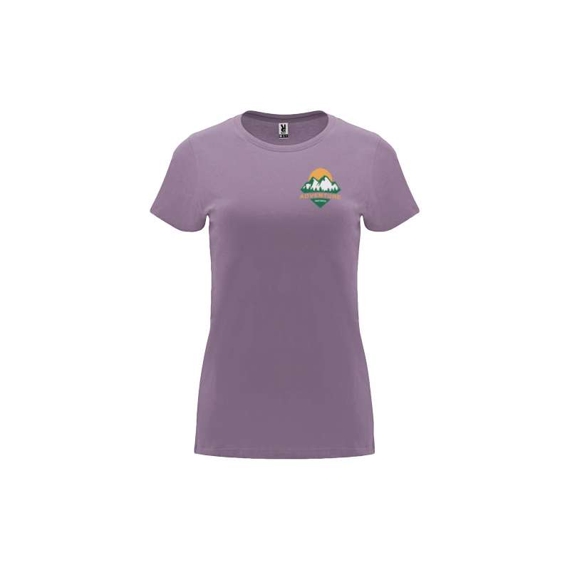 T-shirt a maniche corte da donna da serigrafare con scritte - cod. PR6683