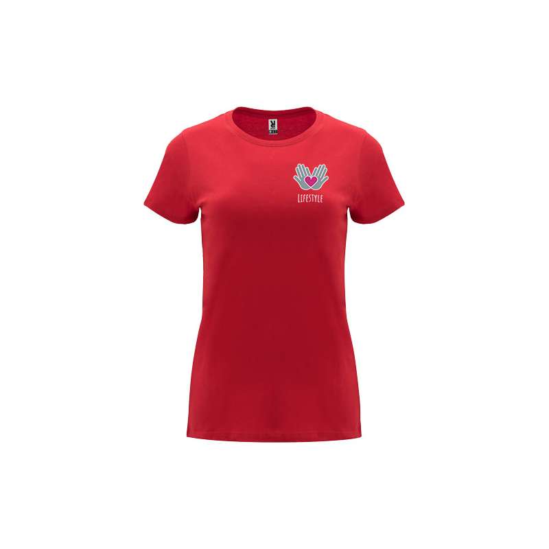 T-shirt a maniche corte da donna da serigrafare con scritte - cod. PR6683