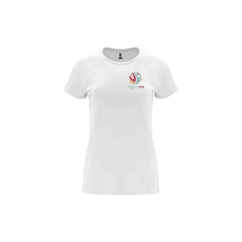 T-shirt a maniche corte da donna da serigrafare con scritte - cod. PR6683