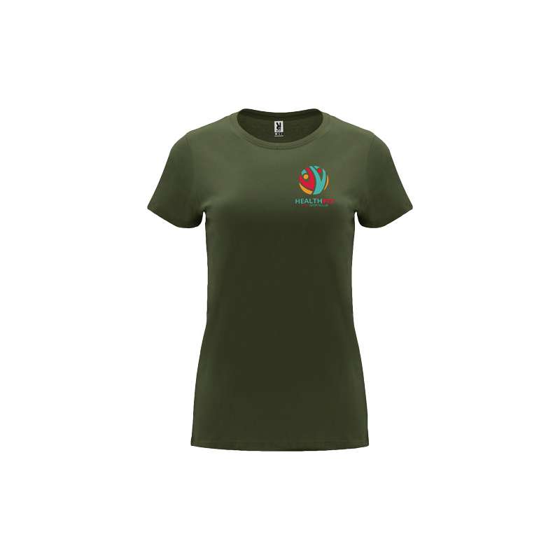 T-shirt a maniche corte da donna da serigrafare con scritte - cod. PR6683