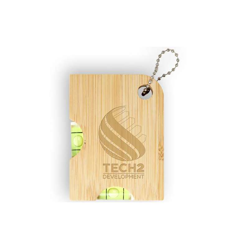 Stampa apribottiglie in bambù con livella - cod. P113380