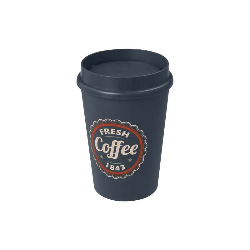 Bicchiere Americano® da 300 ml con coperchio a 360° da stampare - cod. P210276