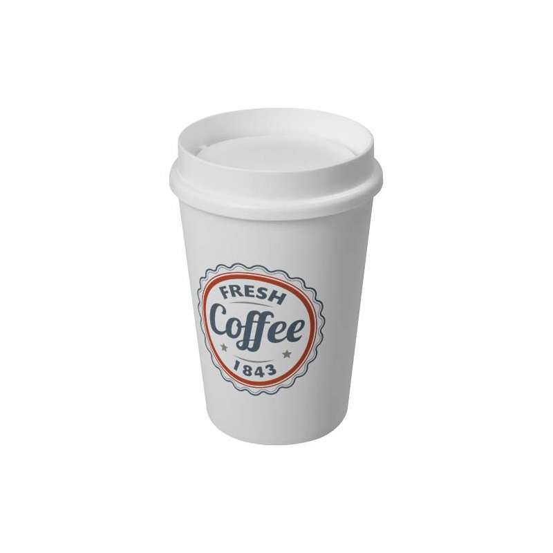 Bicchiere Americano® da 300 ml con coperchio a 360° da stampare - cod. P210276