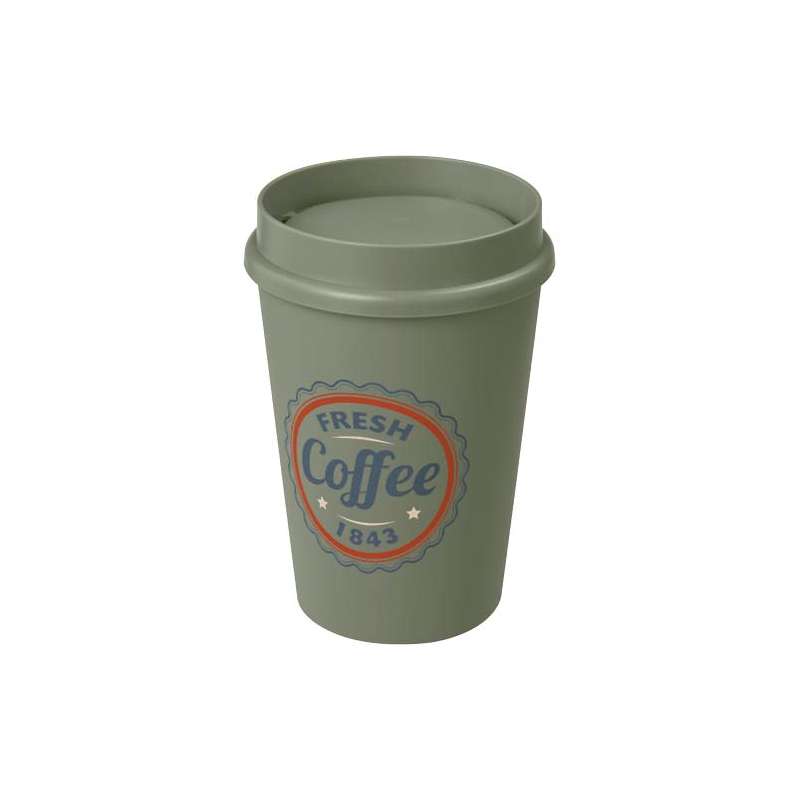 Bicchiere Americano® da 300 ml con coperchio a 360° da stampare - cod. P210276