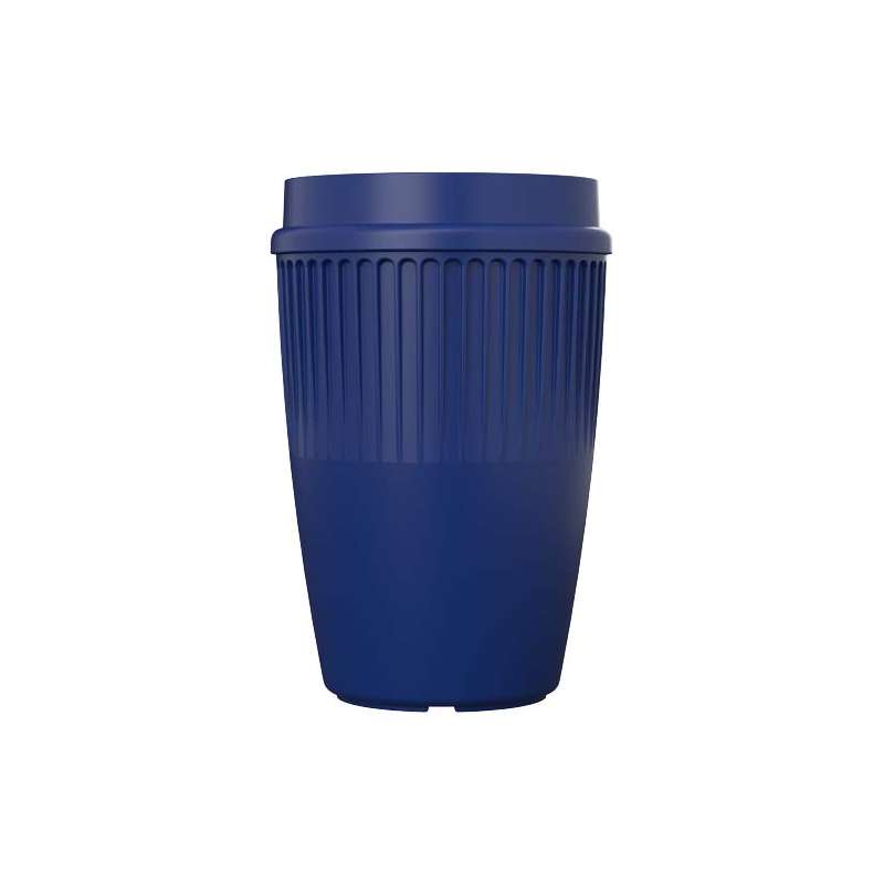 Bicchiere da 350 ml in plastica con coperchio da personalizzare - cod. P210462