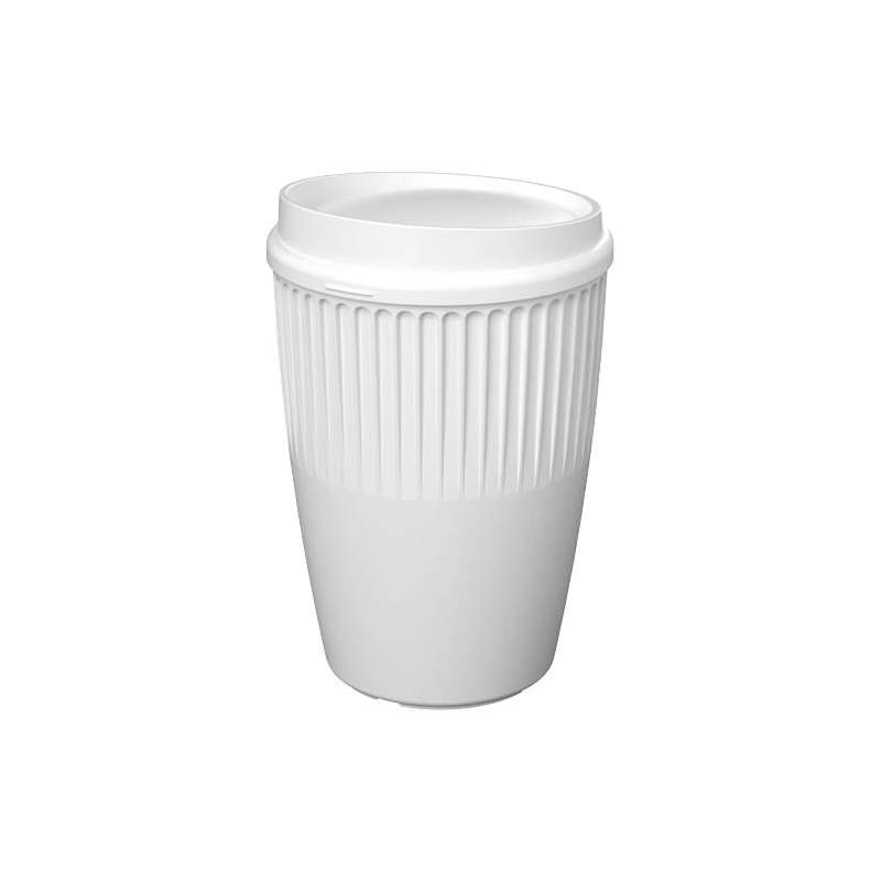 Bicchiere da 350 ml con tappo da stampare - cod. P210745