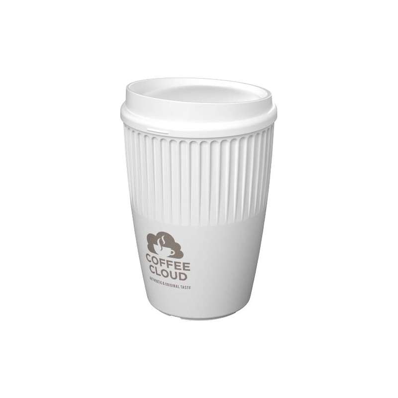 Bicchiere da 350 ml con tappo da stampare - cod. P210745