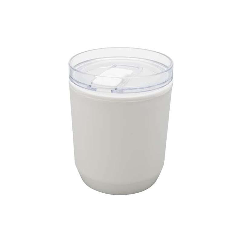 Bicchiere in plastica riciclata da 180 ml con logo - cod. P100852