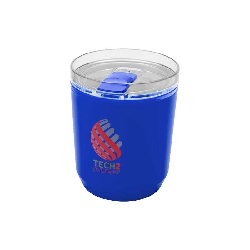 Bicchiere in plastica riciclata da 180 ml con logo - cod. P100852