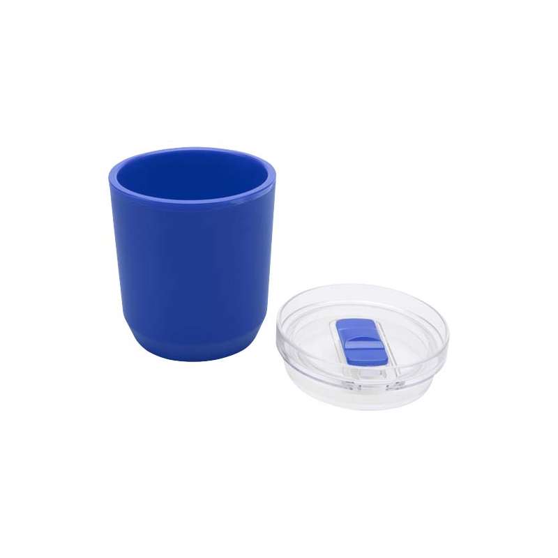 Bicchiere in plastica riciclata da 180 ml con logo - cod. P100852