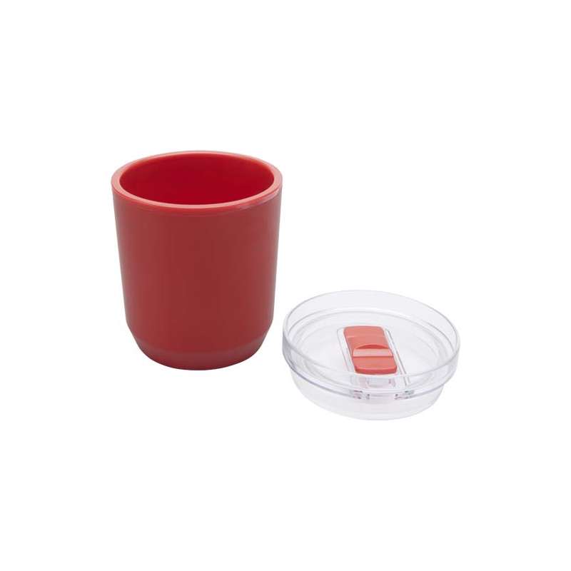 Bicchiere in plastica riciclata da 180 ml con logo - cod. P100852