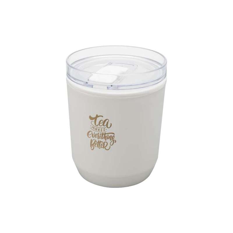 Bicchiere in plastica riciclata da 180 ml con logo - cod. P100852