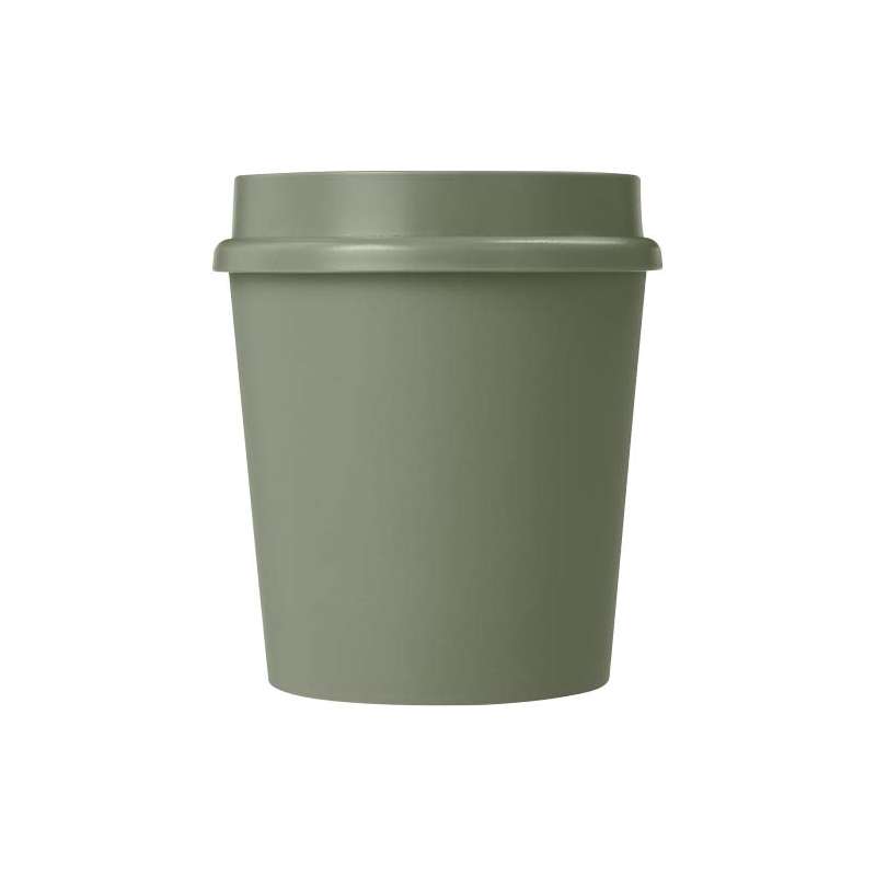 Bicchiere da 200 ml con coperchio e stampa logo - cod. P210273