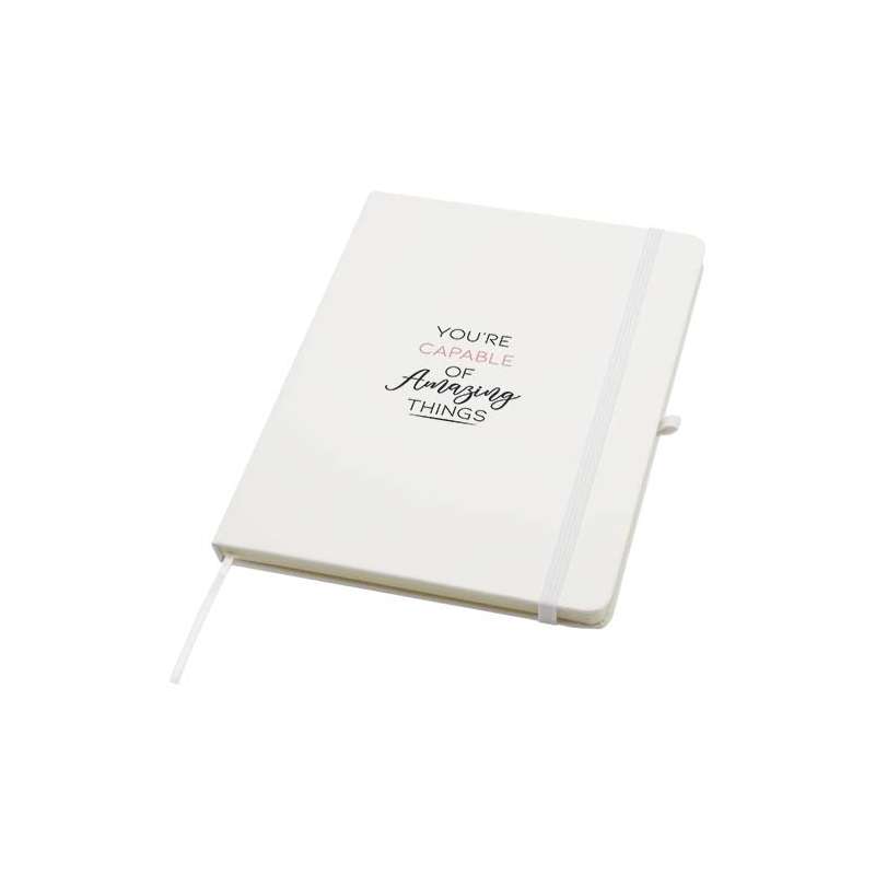 Blocco note A5 stampati con logo e 80 fogli a righe - cod. P107962