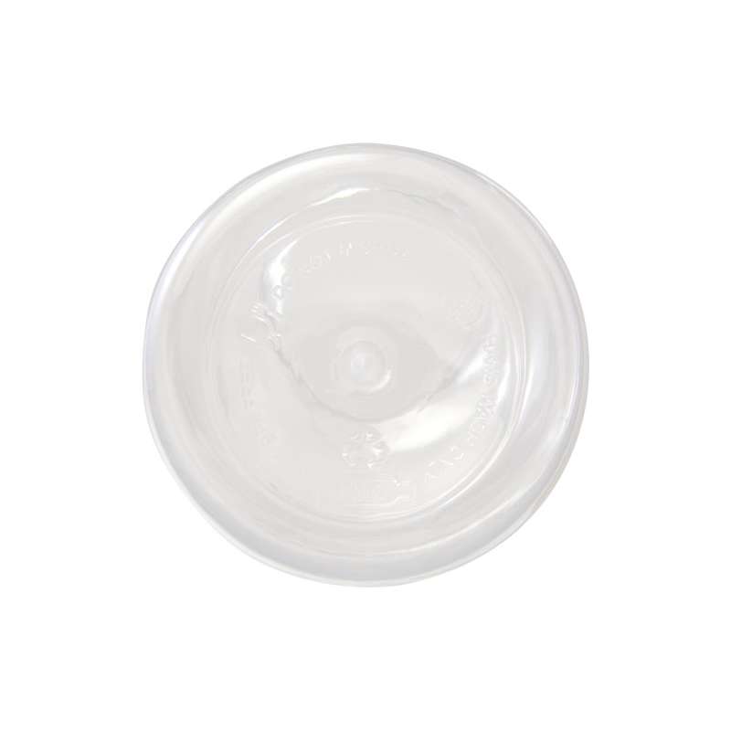 Borraccia in plastica riciclata da stampare con logo da 400 ml con moschettone - cod. P100778