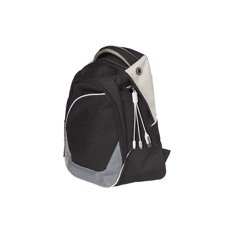 Cavo di ricarica in alluminio riciclato 4 in 1 con portachiavi Metal - cod. P124382