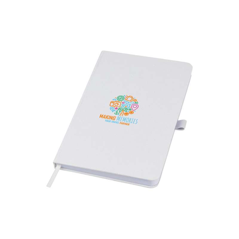 Blocco note personalizzati con 80 fogli di carta riciclata a righe - cod. P107812