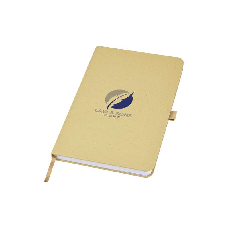 Blocco note personalizzati con 80 fogli di carta riciclata a righe - cod. P107812