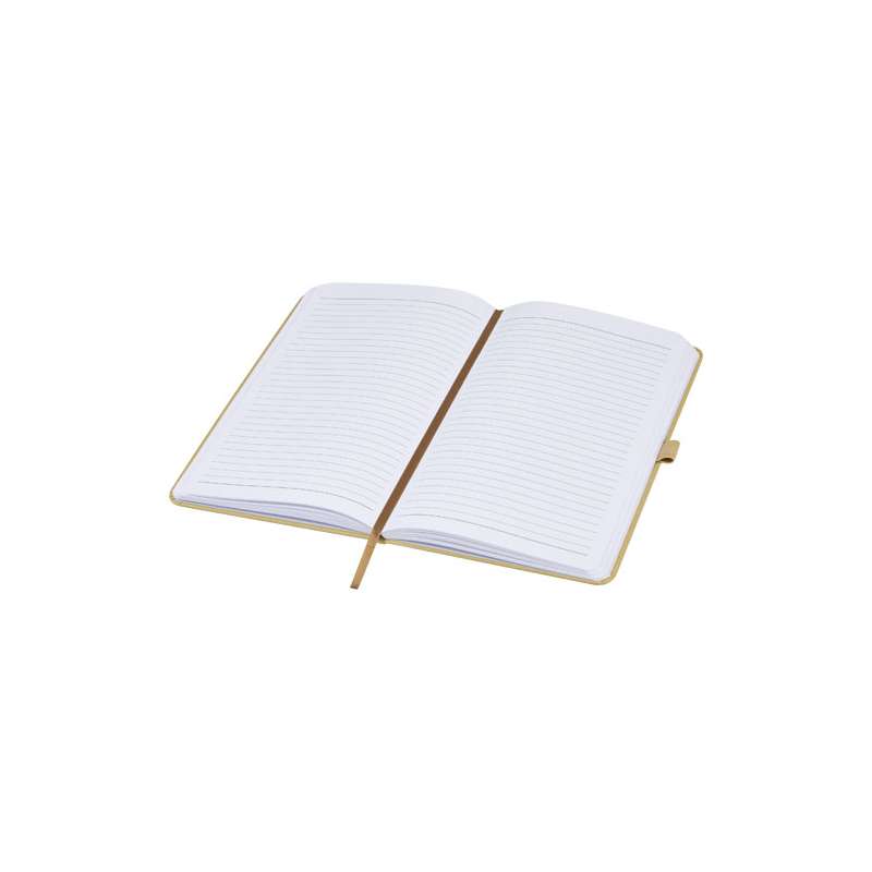 Blocco note personalizzati con 80 fogli di carta riciclata a righe - cod. P107812