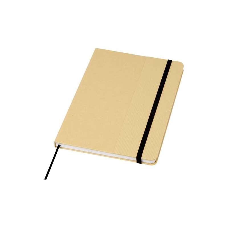 Blocco note formato A5 con logo e 80 fogli a righe - cod. P107903