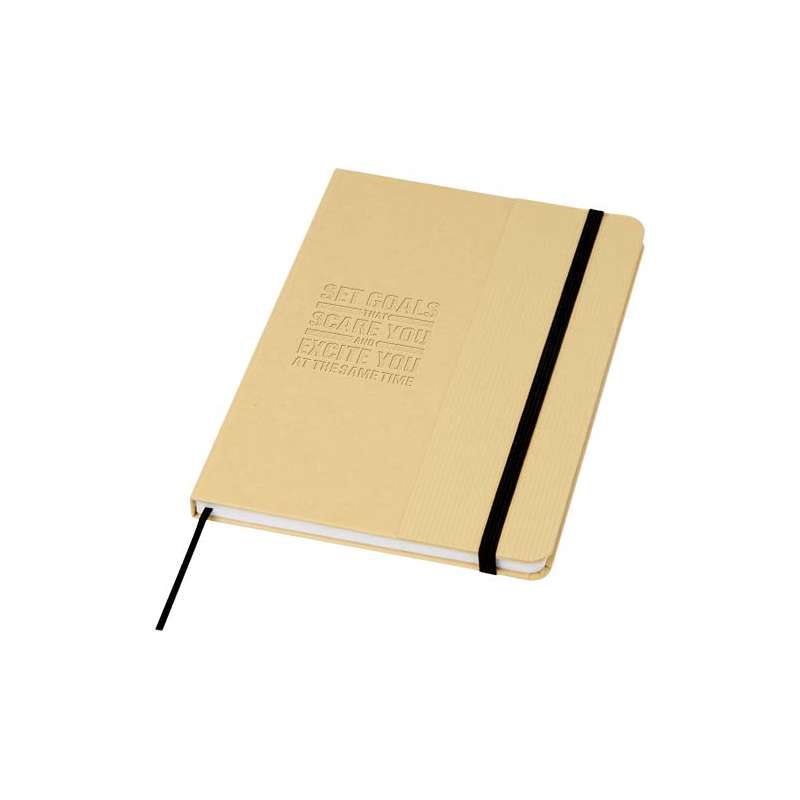 Blocco note formato A5 con logo e 80 fogli a righe - cod. P107903