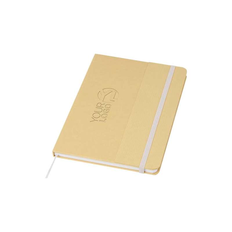 Blocco note formato A5 con logo e 80 fogli a righe - cod. P107903