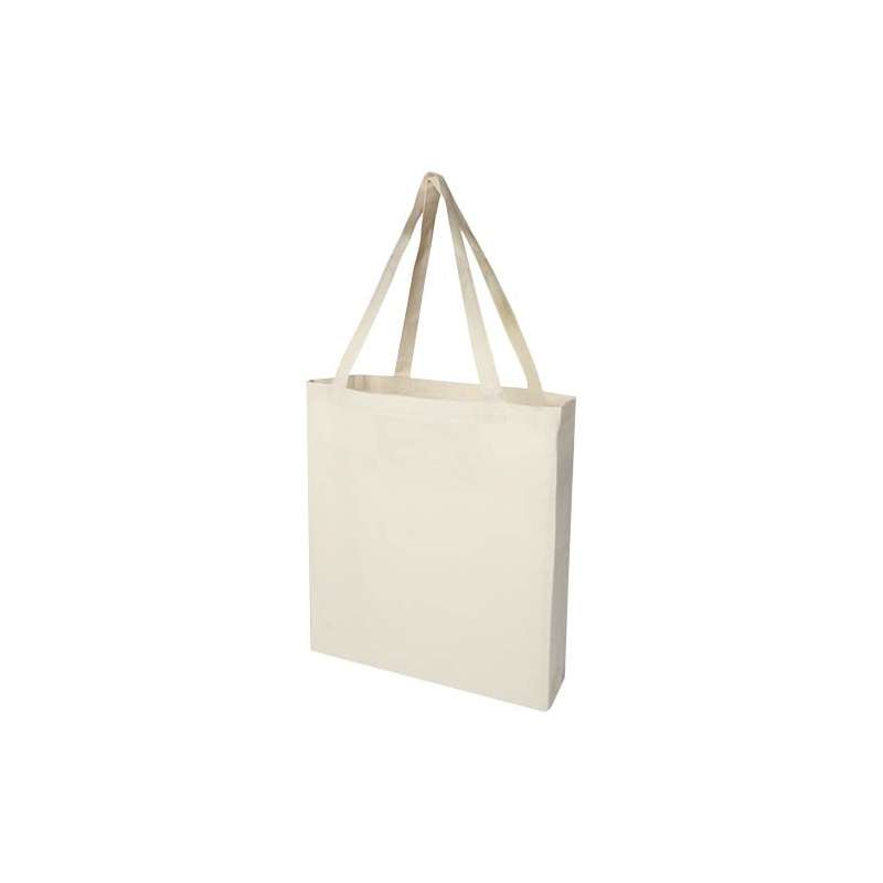 Tote bag a soffietto in cotone riciclato f.to 38x41x8,5 cm. - cod. P120733