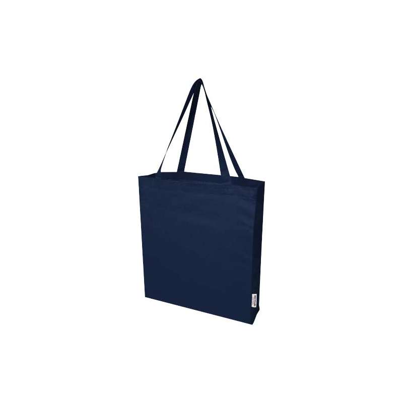 Tote bag a soffietto in cotone riciclato f.to 38x41x8,5 cm. - cod. P120733