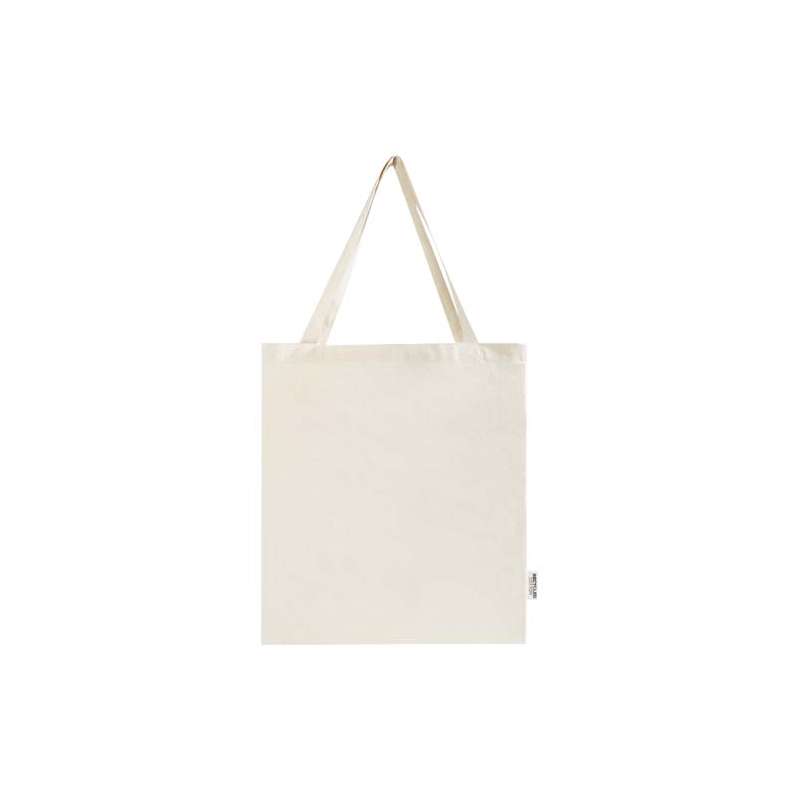 Tote bag a soffietto in cotone riciclato f.to 38x41x8,5 cm. - cod. P120733