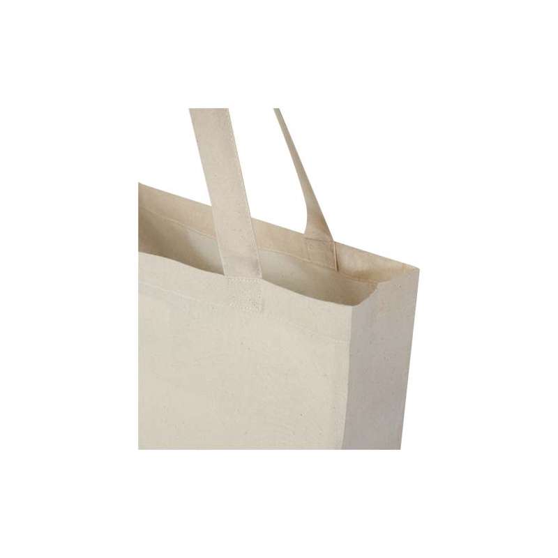 Tote bag a soffietto in cotone riciclato f.to 38x41x8,5 cm. - cod. P120733