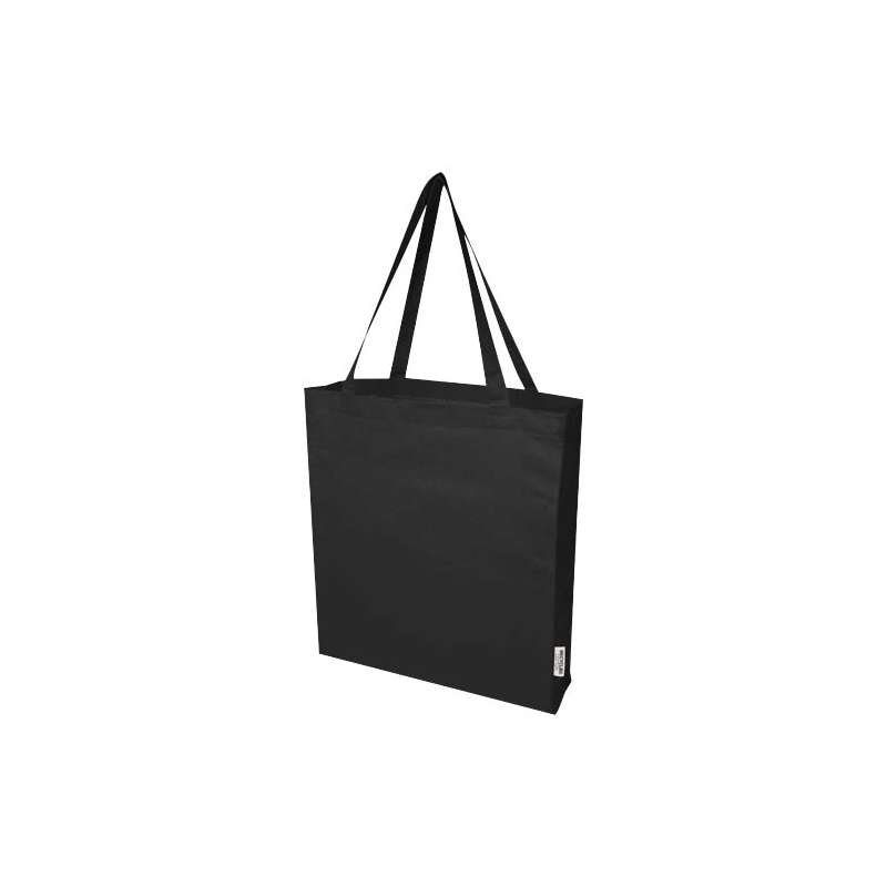 Tote bag a soffietto in cotone riciclato f.to 38x41x8,5 cm. - cod. P120733