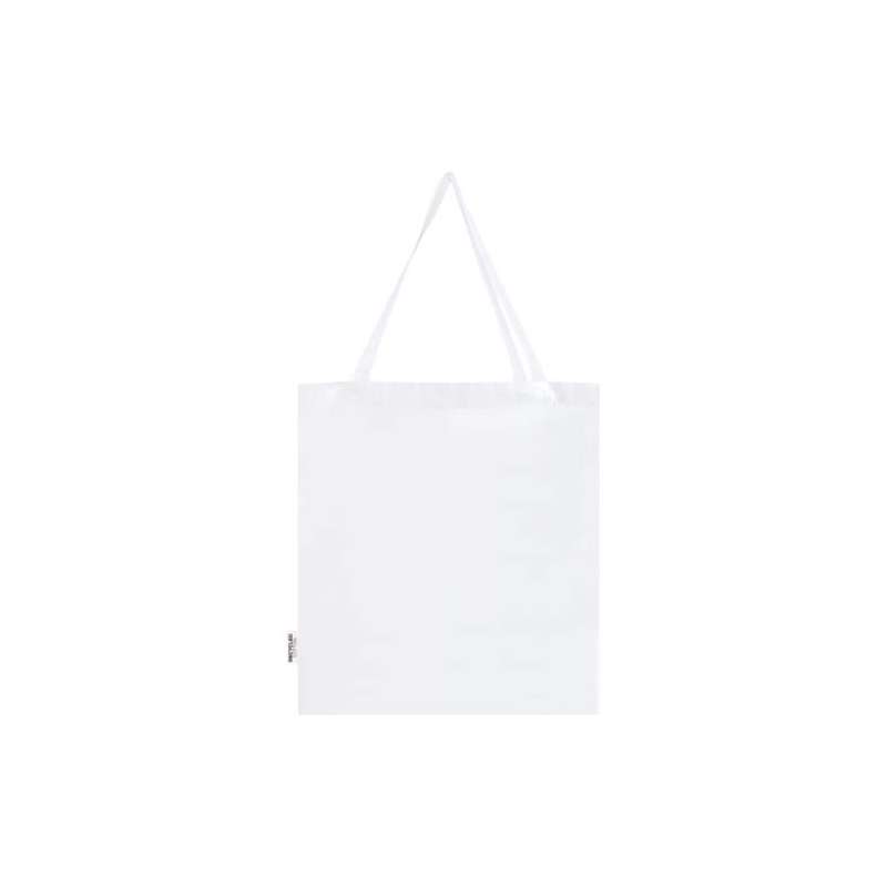 Tote bag a soffietto in cotone riciclato f.to 38x41x8,5 cm. - cod. P120733