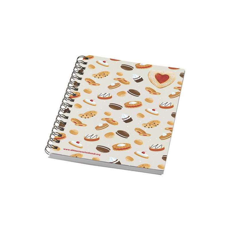 Blocco note A6 colorato con spirale da 50 fogli di carta bianca - cod. P210188