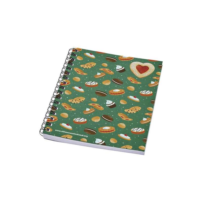 Blocco note A6 colorato con spirale da 50 fogli di carta bianca - cod. P210188