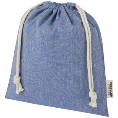 Sacchetto per confezione regalo medio in cotone riciclato 150 g/m² certificato GRS Pheebs - 1,5L - cod. P120671