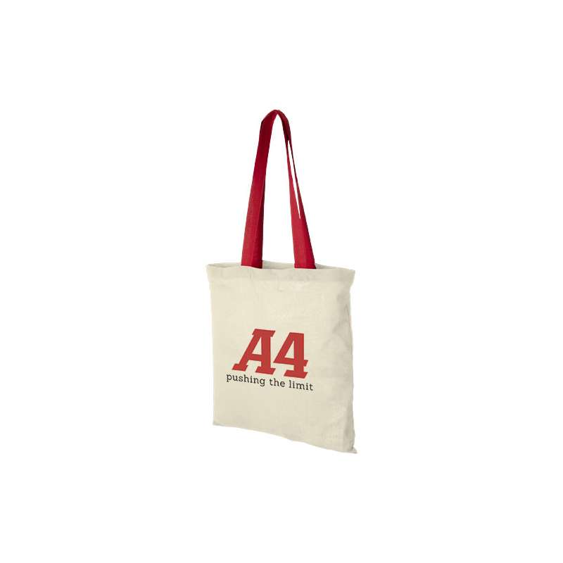 Shopping bags personalizzate con manici colorati f.to 38x42 cm. - cod. P120131