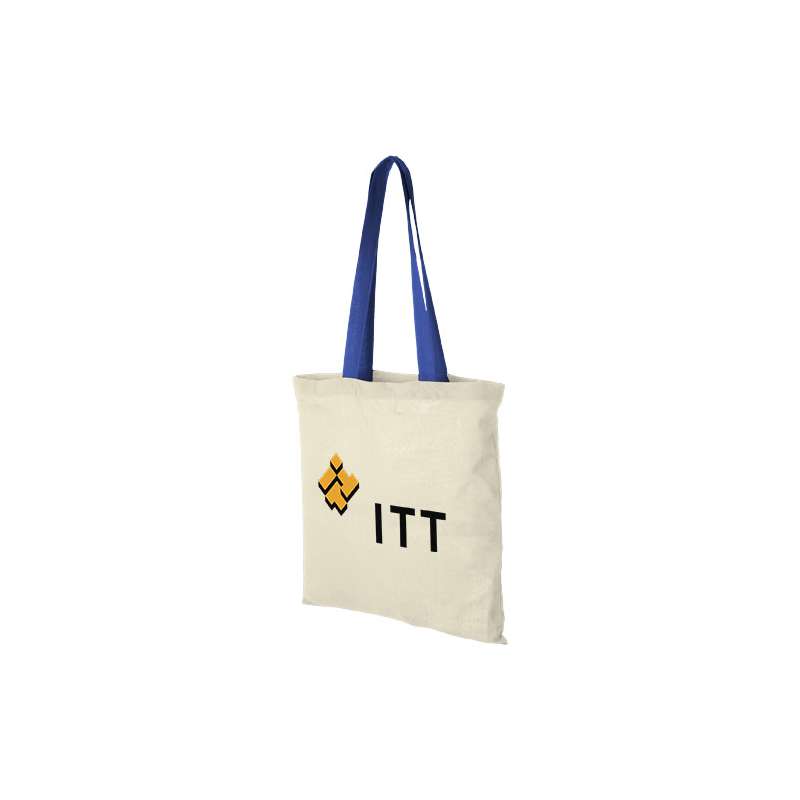 Shopping bags personalizzate con manici colorati f.to 38x42 cm. - cod. P120131