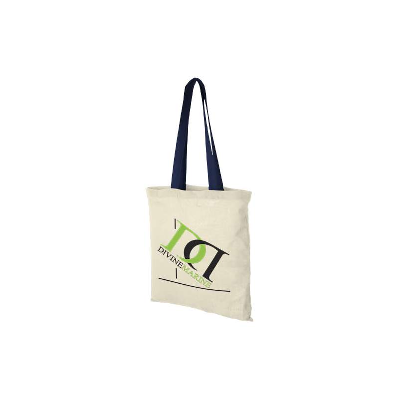 Shopping bags personalizzate con manici colorati f.to 38x42 cm. - cod. P120131