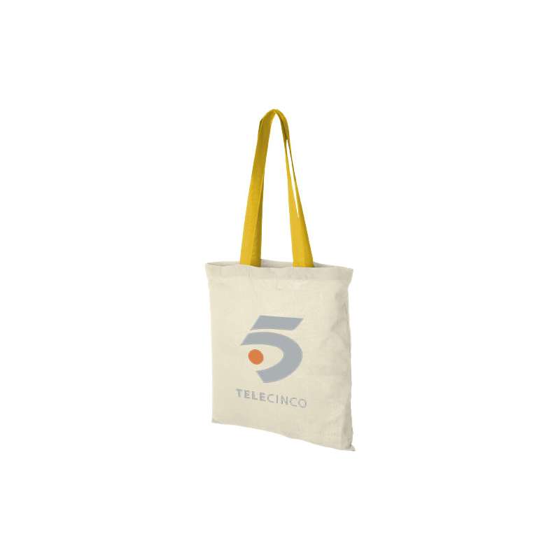 Shopping bags personalizzate con manici colorati f.to 38x42 cm. - cod. P120131